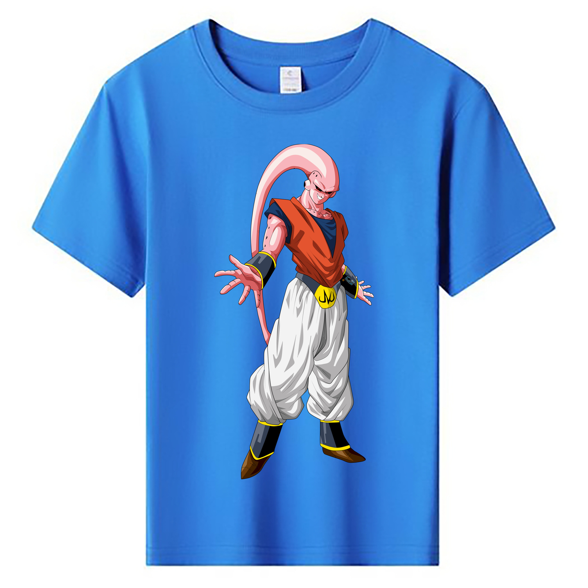 （画像用） ドラゴンボール 魔人ブウ DRAGON BALL Majin Buu 綿100％キッズTシャツ（フロントプリント）